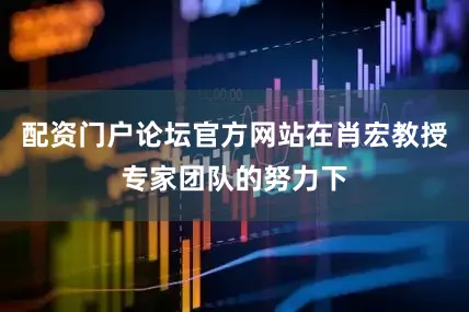 配资门户论坛官方网站在肖宏教授专家团队的努力下